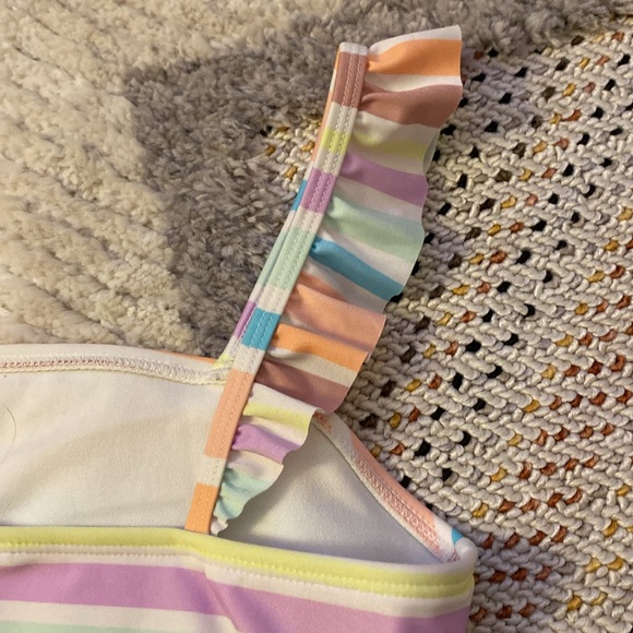 Cat & Jack Striped One Piece Bathing Suit - Picture 7 of 7